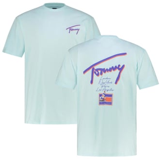 T-Shirt mit Print auf Vorder- und Rückseite mint_L6V | 3XL