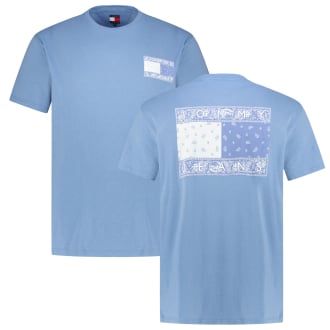 T-Shirt mit Label-Stickerei hellblau_DY6 | 3XL