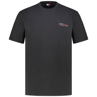 T-Shirt mit Label-Print schwarz_BDS | 4XL