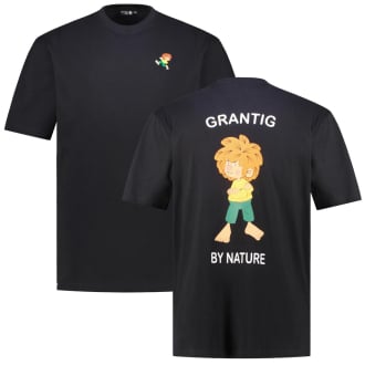 T-Shirt mit Pumuckl Print schwarz_SCHWARZ | 3XL