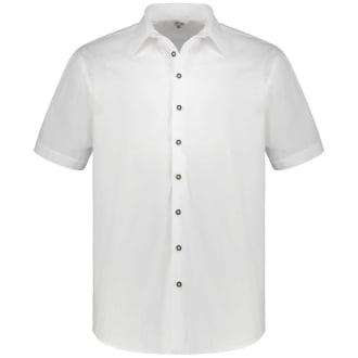 Trachtenhemd mit Elasthan weiß_WEIß | 3XL