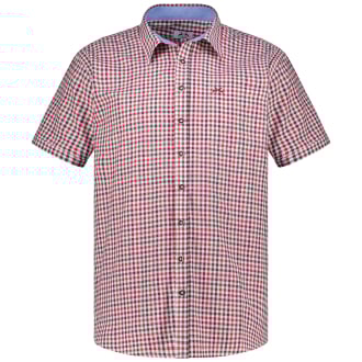 Kariertes Trachtenhemd rot/weiß_BORDO | 3XL