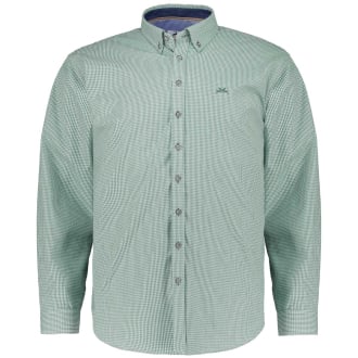 Kariertes Trachtenhemd grün/weiß_GRÜN/WEIß | 4XL