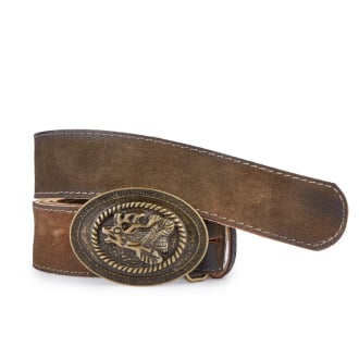 Trachtengürtel aus Leder braun_BRAUN | 120