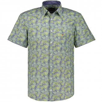 Freizeithemd in Seersucker-Qualität, Shorts Style grün_473/60 | XXL