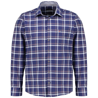 Kariertes Freizeithemd aus Baumwolle blau_257 | 3XL
