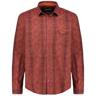 Freizeithemd in Cord-Optik, Short Style rost_379/93 | 6XL