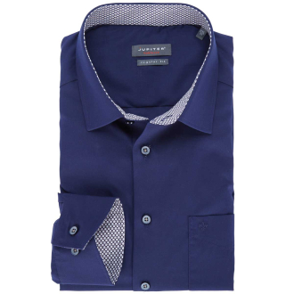 Businesshemd, langarm, bügelfrei blau_130 | 46