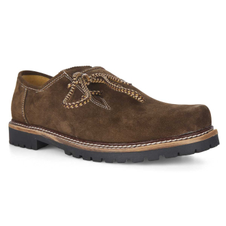Haferlschuh aus Veloursleder braun_HOLZ | 43