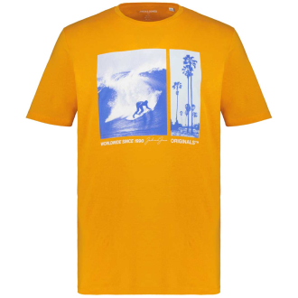 T-Shirt mit Print orange_POPPY | 3XL