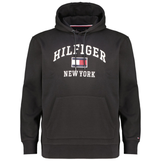 Hoodie mit Logo-Stickerei schwarz_BDS | 3XL
