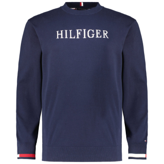 Rundhalspullover aus Baumwolle marine_DW5 | 3XL