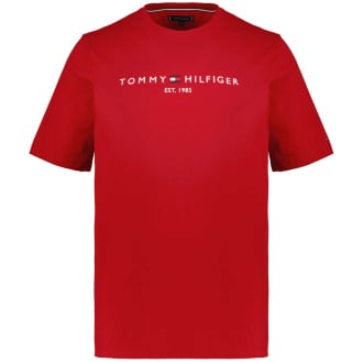 T-Shirt mit Logo-Stickerei rot_XMP | 3XL