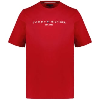 T-Shirt mit Logo-Stickerei rot_XMP | 3XL