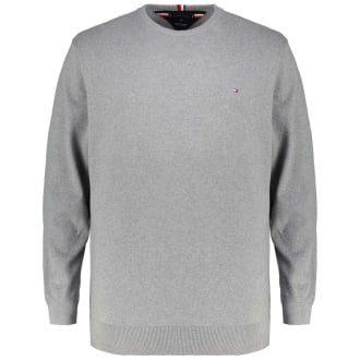 Feinstrickpullover aus Pima-Baumwolle und Kaschmir hellgrau_P91 | 3XL