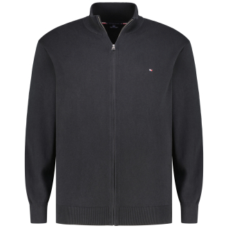 Strickjacke mit Kaschmir schwarz_BDS | 3XL