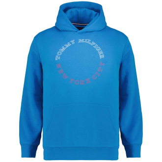 Hoodie mit Label-Print blau_CZU | 4XL
