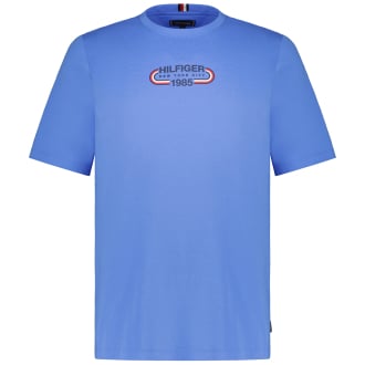 T-Shirt mit Print mittelblau_C30 | 3XL