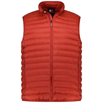 Steppweste mit Label-Details, wasserabweisend, packbar rot_XNN | 3XL
