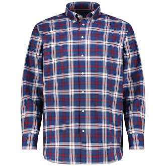 Freizeithemd aus Baumwolle blau/weiß_0MS | 5XL