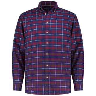 Kariertes Flanellhemd blau/rot_0QJ | 4XL