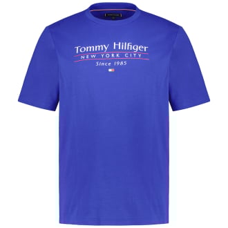 T-Shirt mit Label-Print royalblau_D03 | 3XL
