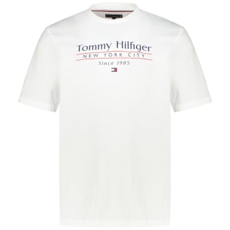 T-Shirt mit Label-Print weiß_YBR | 3XL
