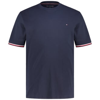 T-Shirt mit Kontrastdetails marine_DW5 | 3XL