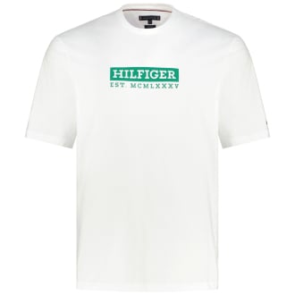 T-Shirt mit Label-Print weiß_YBR | 3XL