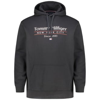 Hoodie mit Label-Print schwarz_BDS | 3XL