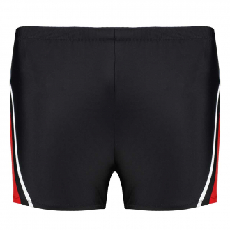 Badehose mit Kontraststreifen, schnelltrocknend rot/schwarz_99/300 | XXL