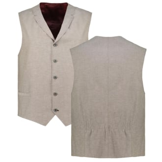 Weste aus Leinenmischung beige_26 | 70