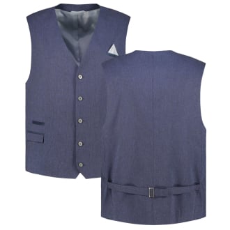 Weste mit Leinen blau_10 | 62