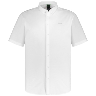 Freizeithemd aus Stretch-Jersey weiß_100 | 4XL