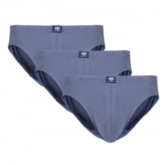 Slip mit verkürzter Leibhöhe, 3er-Pack mittelblau_620 | 3XL