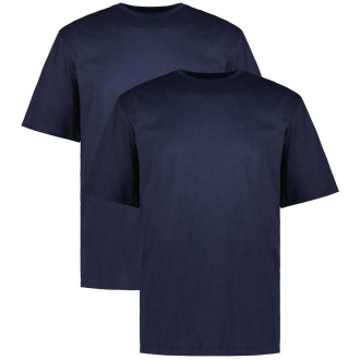T-Shirts im Doppelpack mit Rundhalsausschnitt dunkelblau_360 | 3XL