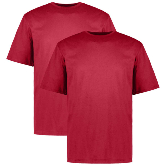 Doppelpack T-Shirt aus Baumwolle rot_590 | 3XL