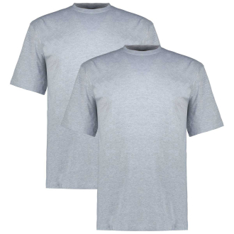 Doppelpack T-Shirt aus Baumwolle hellgrau_745 | 3XL