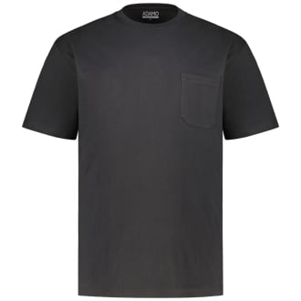Basic T-Shirt mit Brusttasche schwarz_700 | 3XL