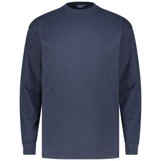 Longsleeve aus Baumwolle dunkelblau_360 | 3XL