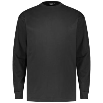 Longsleeve aus Baumwolle schwarz_700 | 3XL