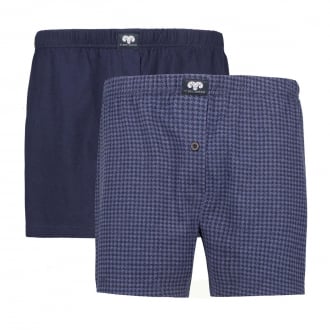 Boxershorts aus Baumwoll-Jersey, Doppelpack blau_625 | 8