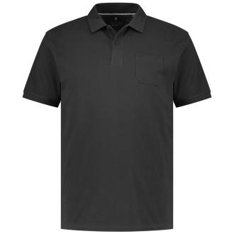 Poloshirt aus Baumwolle schwarz_10906 | 4XL