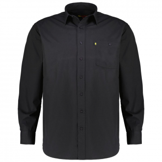 Freizeithemd aus Baumwolle schwarz_260 | 3XL