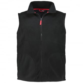 Fleeceweste mit Stehkragen "Innsbruck" schwarz_099 | 3XL