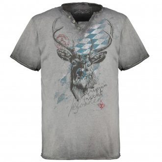 T-Shirt mit Motiv-Print grau_0201 | 3XL
