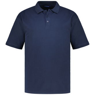 Poloshirt aus Waffel-Piqué dunkelblau_360 | 3XL