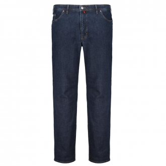 Basic Five-Pocket Jeans mit Stretch dunkelblau_2 | 68