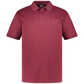 Poloshirt mit Pima-Baumwolle weinrot_060 | 3XL