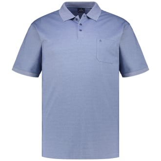 Poloshirt mit Pima-Baumwolle graublau_073 | 3XL